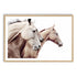 3 Palomino Horses Wall Art Print with a timber Frame and white border by Beautiful Home Decor also available unframed.