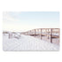 A wall art photo print of a beachside boardwalk unframed, printed edge to edge without a white border