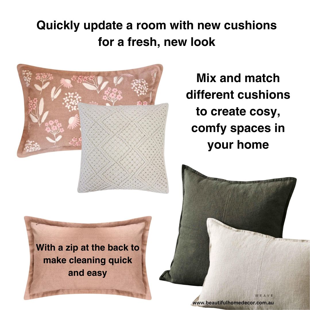 Ibstantly refresh you home with a new set of cushions from Beautiful Home Decor