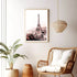 A wall art photo print of the Eiffel Tower in Paris with a timber frame or unframed for you living roomDecor