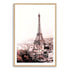 A wall art photo print of the Eiffel Tower in Paris with a timber frame, white border by Beautiful Home Decor