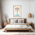 A wall art photo print of a Moroccan Temple water feature with a timber frame or unframed to decorate your bedroom walls