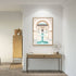 A wall art photo print of a Moroccan Temple water feature with a timber frame or unframed for your hallway empty walls