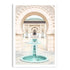 A wall art photo print of a Moroccan Temple water feature unframed with a white border by Beautiful HomeDecor