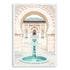 A wall art photo print of a Moroccan Temple water feature with a white frame, no white border at Beautiful HomeDecor