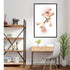 A wall art photo print of native gum eucalyptus flower b with a black frame or unframed for your study office wall