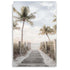 A coastal wall art photo print of a pathway to a beach on the Keys Florida unframed, printed edge to edge without a white border