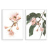 A set of 2 Native Gum Eucalyptus Flower Wall Art Prints with a white frame, no white border at Beautiful HomeDecor