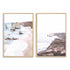 A set of 2 Great Ocean Road Twelve Apostles Wall Art Prints with a timber frame, white border by Beautiful Home Decor