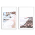 A set of 2 Great Ocean Road Twelve Apostles Wall Art Prints with a white frame, white border by Beautiful Home Decor