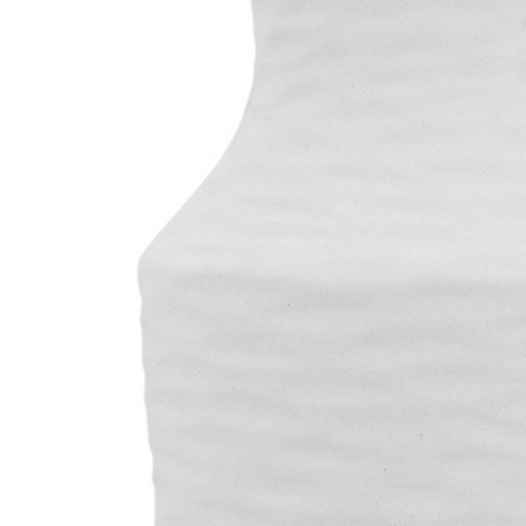 A large White Kima Vase for your coastal, beach home with natural curves.